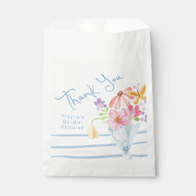 Fresh Off the Market Whimsical Thank you Favor Bag (Front)
