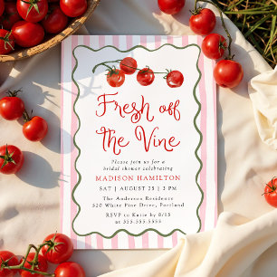 Fresh Off the Vine Tomato Bridal Shower Invitation