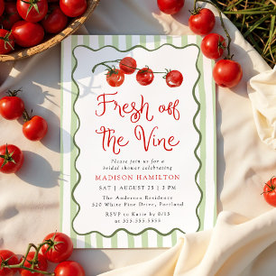 Fresh Off the Vine Tomato Bridal Shower Invitation