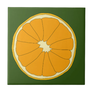 Fresh Orange Citrus Ceramic Tile