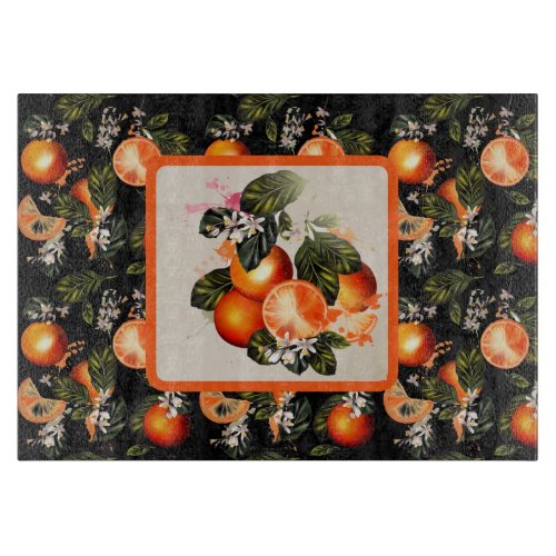 Fresh Oranges  Cutting Board