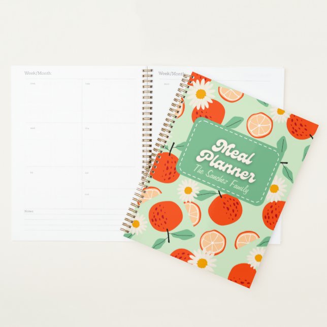 Fresh Oranges Meal Planner (Display)