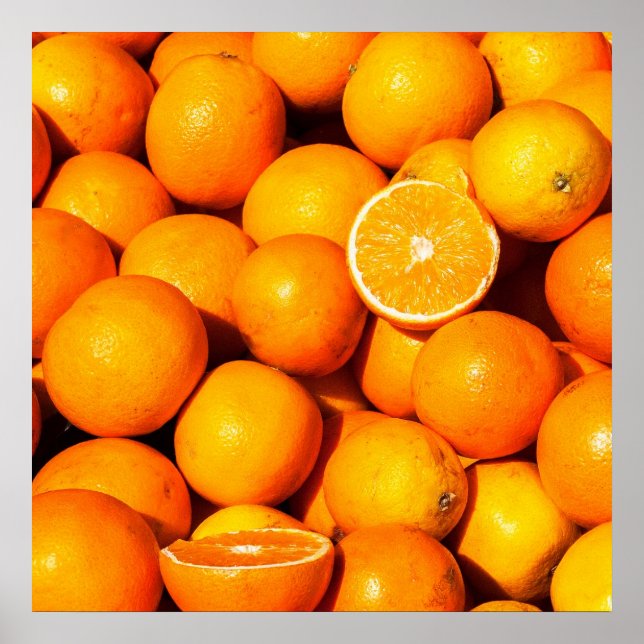 Fresh Oranges Poster/Print Poster (Front)