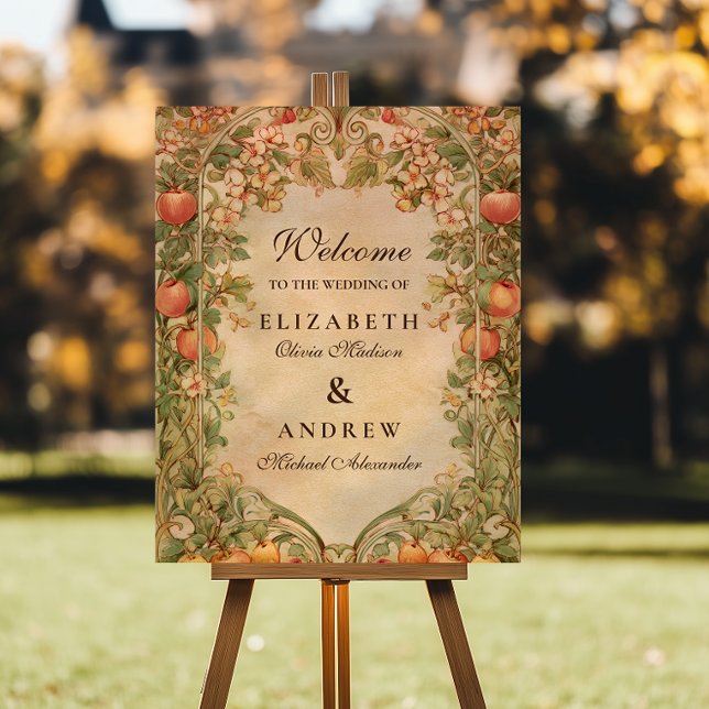 Fresh Orchard Botanical Wedding Foam Board (Creator Uploaded)