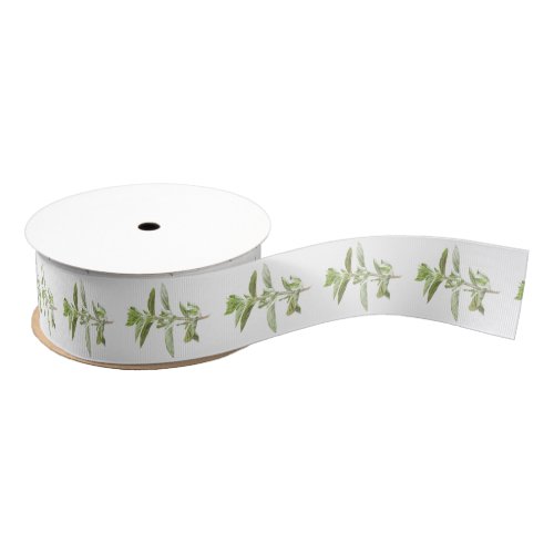 FRESH OREGANO 15 Wide Grosgrain Ribbon