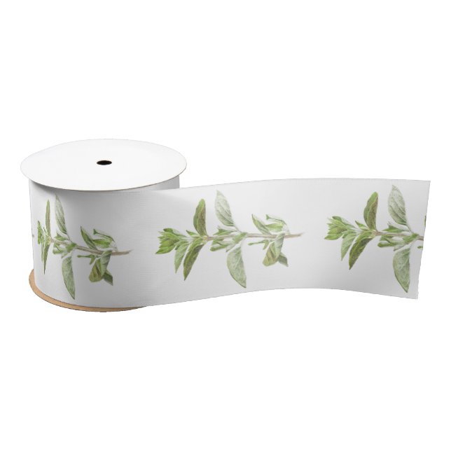 FRESH OREGANO 3" Wide Satin Ribbon (Spool)