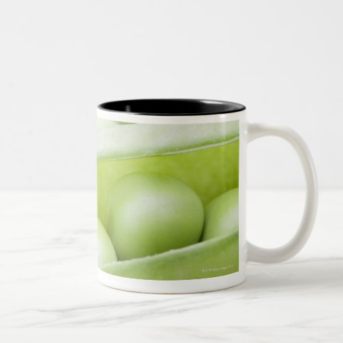 Fresh organic peas Two_Tone coffee mug