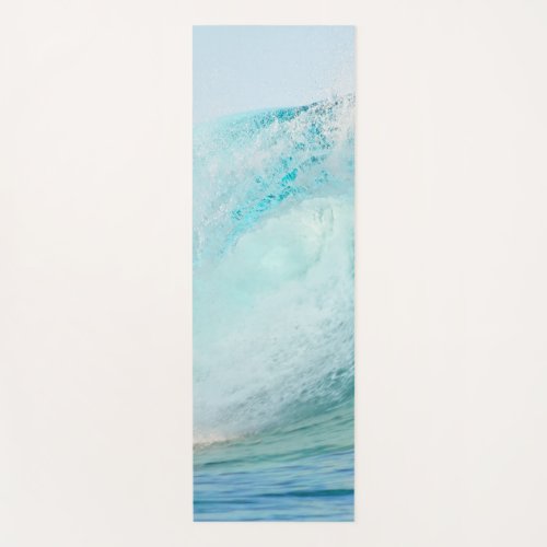 Fresh Pacific ocean blue wave breaking Yoga Mat