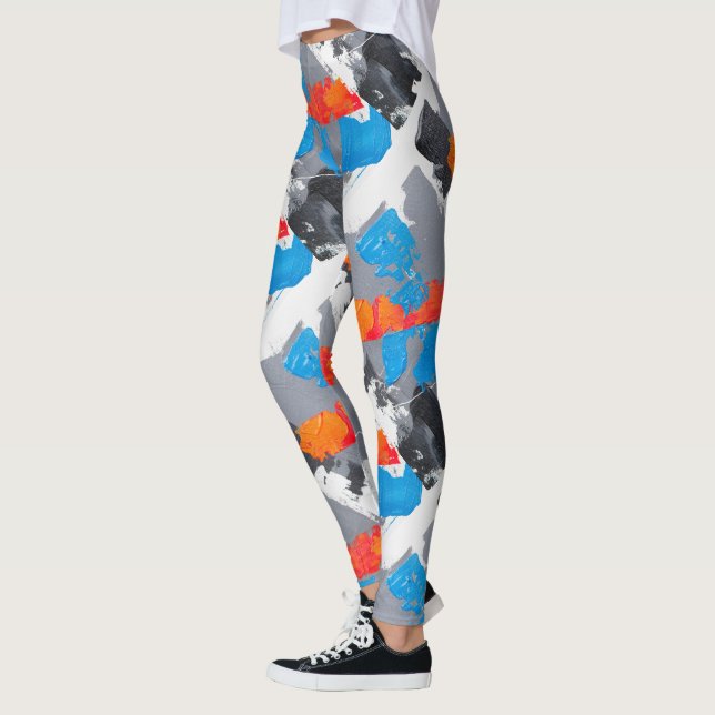 Fresh Paint Leggings - Colourful Splash Leggings (Left)