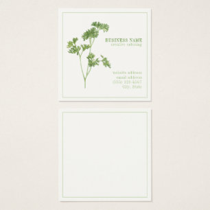 FRESH PARSLEY 2.5 Square Business Card