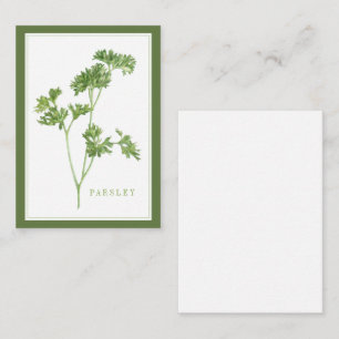 FRESH PARSLEY 3.5x2.5 Flat Card / Green
