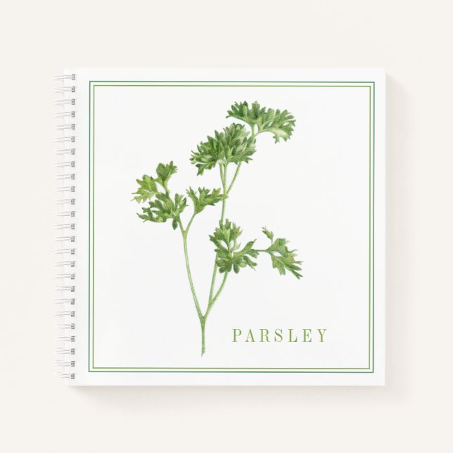 FRESH PARSLEY 8.5x8.5 Spiral Notebook (Front)