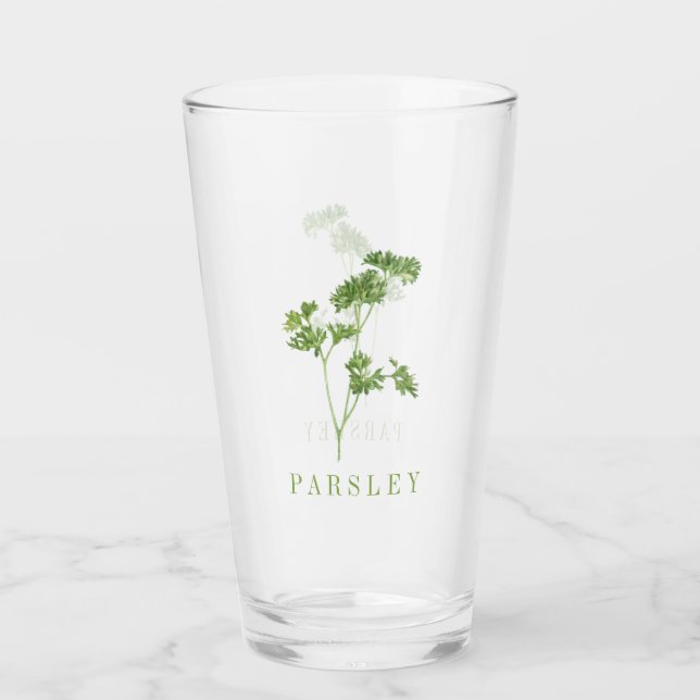 FRESH PARSLEY Pint Drinking Glass (Front)