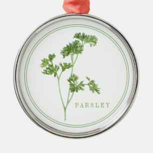 FRESH PARSLEY Premium Round Ornament