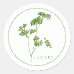 FRESH PARSLEY Small Round Stickers