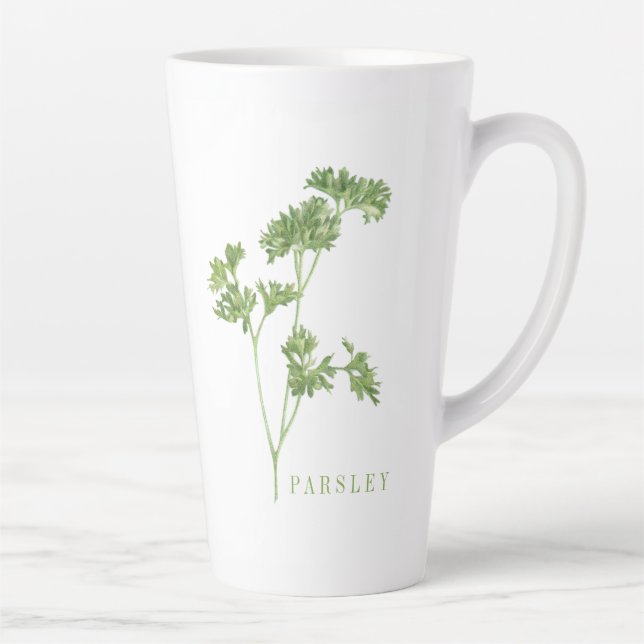 FRESH PARSLEY Tall Latte Mug (Right)