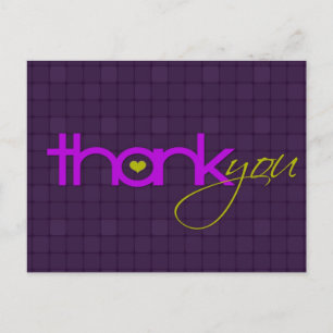 Fresh pastel Modern Thank You Postcard