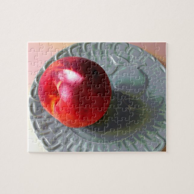 Fresh Peach in sunlight Jigsaw Puzzle (Horizontal)