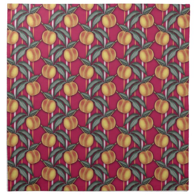 Fresh Peaches Cloth Napkin (Front)