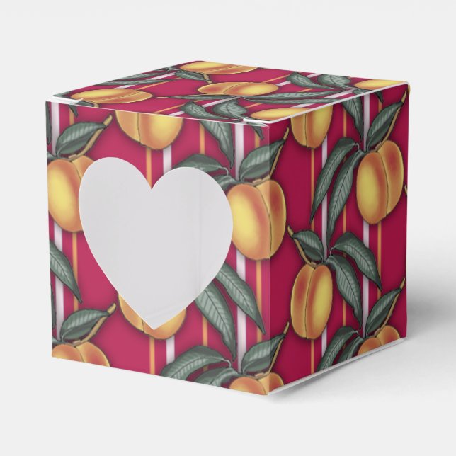 Fresh Peaches Favor Boxes (Front Side)