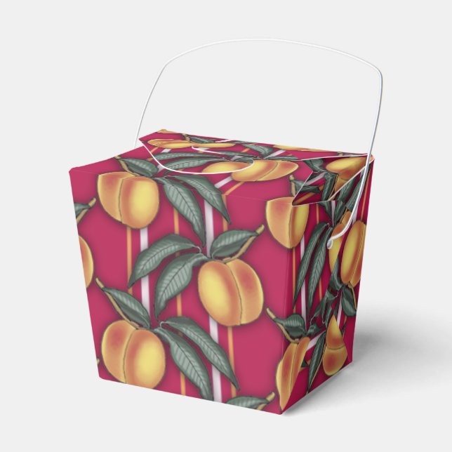 Fresh Peaches Favor Boxes (Front Side)