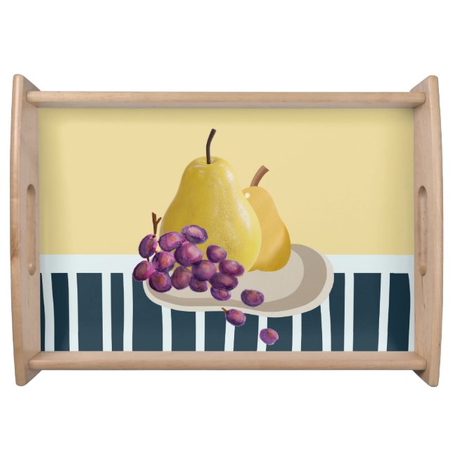 Fresh Pear | modern still life Serving Tray (Front)