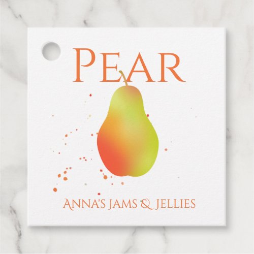 Fresh Pear Product Label String Tag