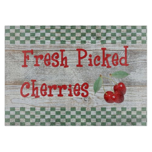 Fresh Picked Cherries Cutting Board