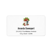 Fresh Picked Strawberries in a Bucket Address