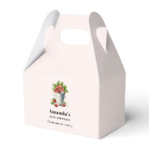 Fresh Picked Strawberries in a Bucket Birthday Favor Boxes