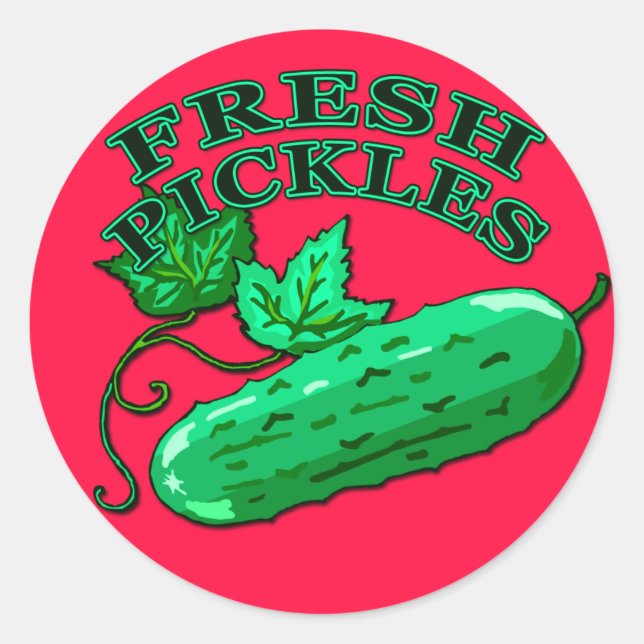 Fresh Pickles Label for Homemade Pickles (Front)