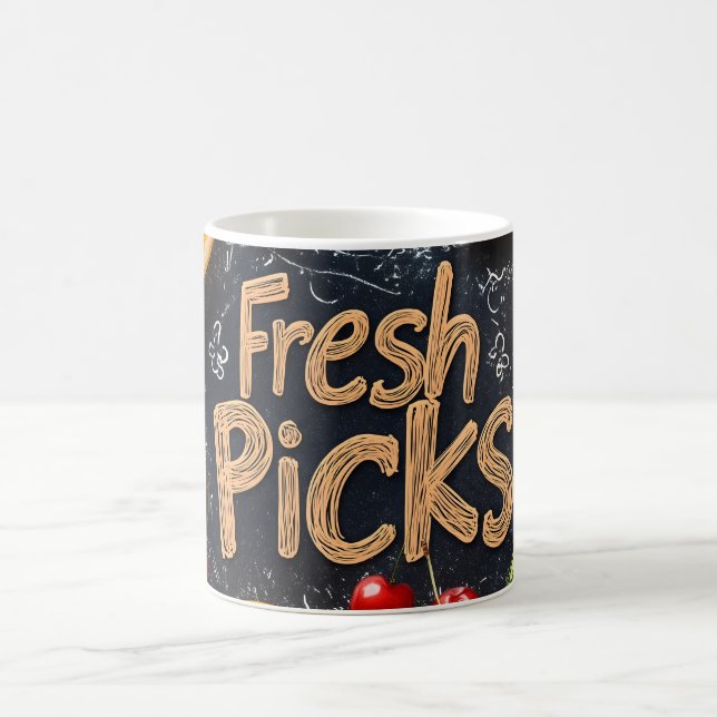 Fresh Picks: Colorful Fruit Arrangement Coffee Mug (Center)