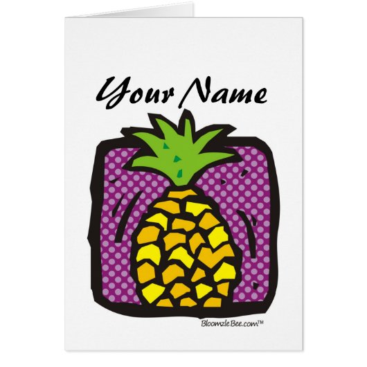 Fresh Pineapple. Cards (Front)