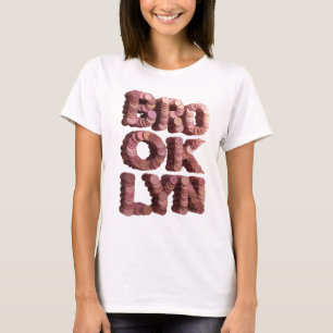 Fresh Pink BROOKLYN Print T-Shirt