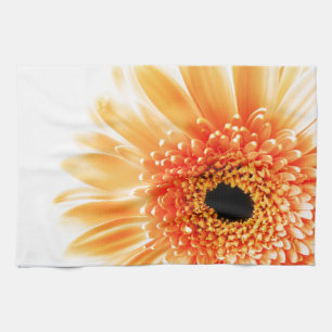 Fresh Pink Gerbera Daisy Photograph Kitchen Towel
