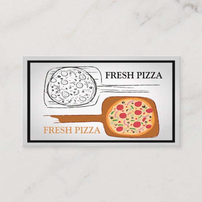 Fresh Pizza Business Card (Front)