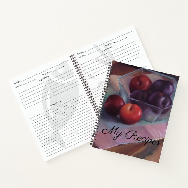 Fresh Plums My Recipes Notebook (Inside)