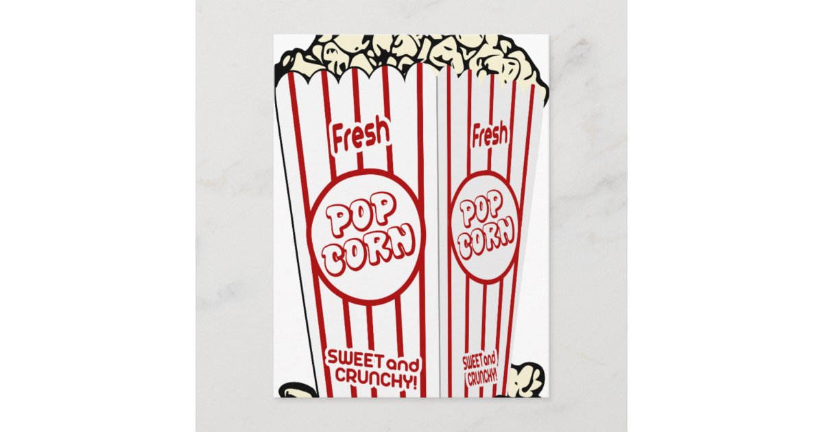 Fresh Pop Corn Postcard Zazzle 5279