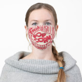Fresh Popcorn Adult Cloth Face Mask (Worn)