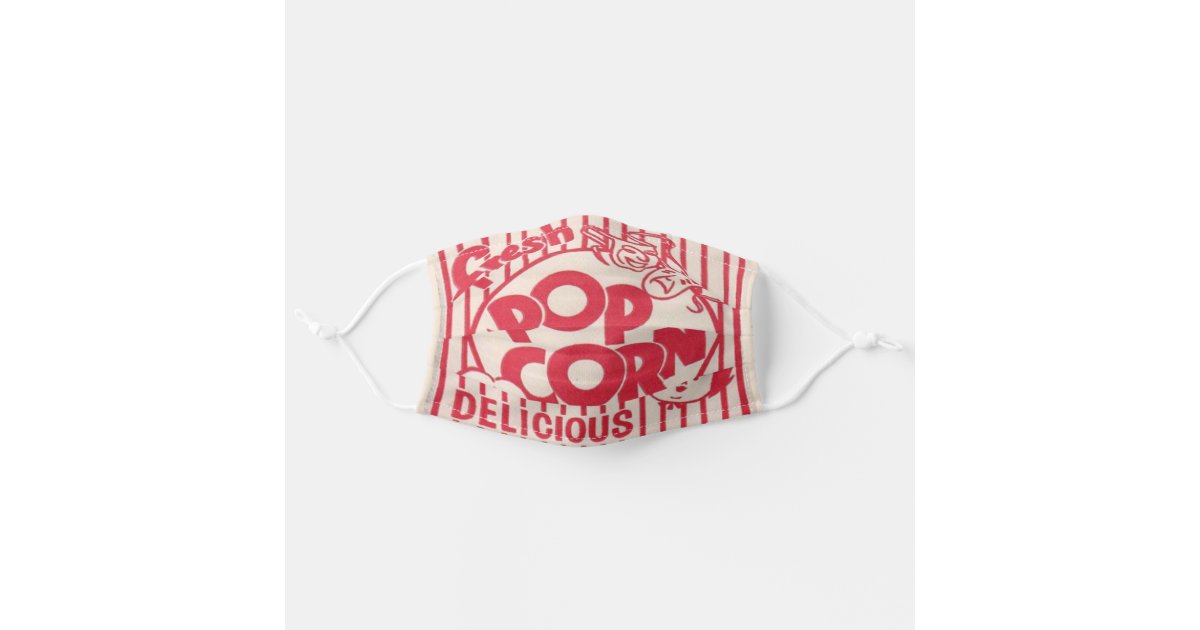 Fresh Popcorn Adult Cloth Face Mask | Zazzle
