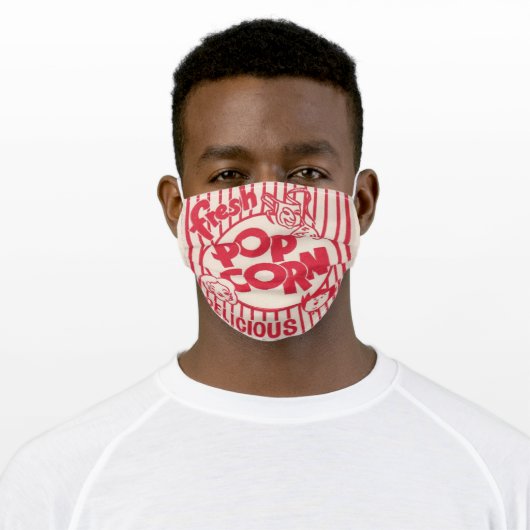 Fresh Popcorn Adult Cloth Face Mask (Worn)