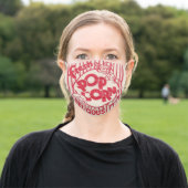 Fresh Popcorn Adult Cloth Face Mask (Outside)
