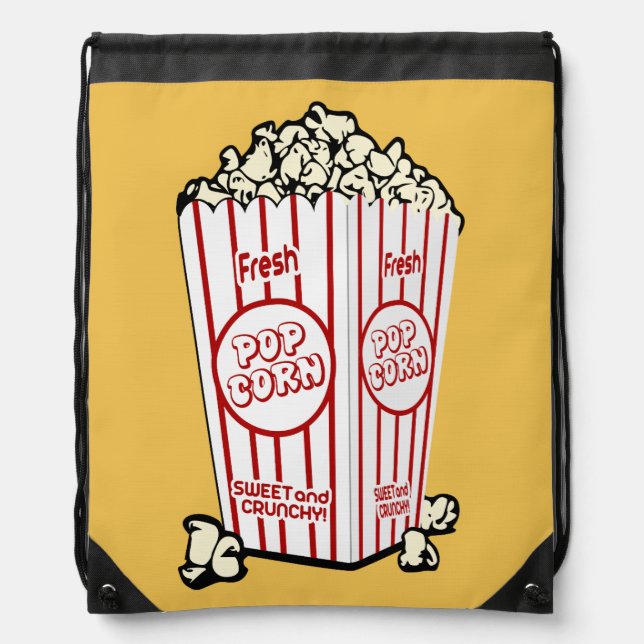 Fresh Popcorn Drawstring Bag (Front)