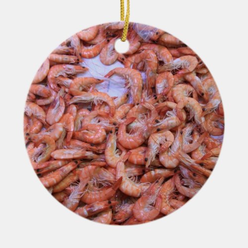 Fresh prawns ornament