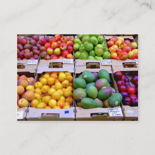 Customizable Fresh Produce Business Card