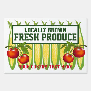 Fresh Produce Farm Stand Custom Lg Yard Sign