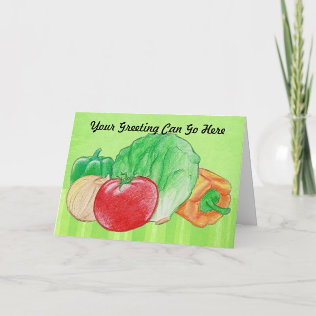 Fresh Produce Greeting Card (Front)