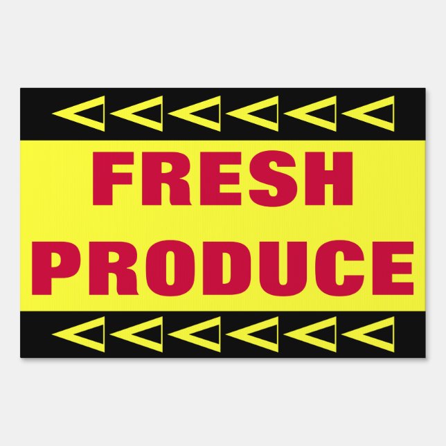Fresh Produce Sign (Back)