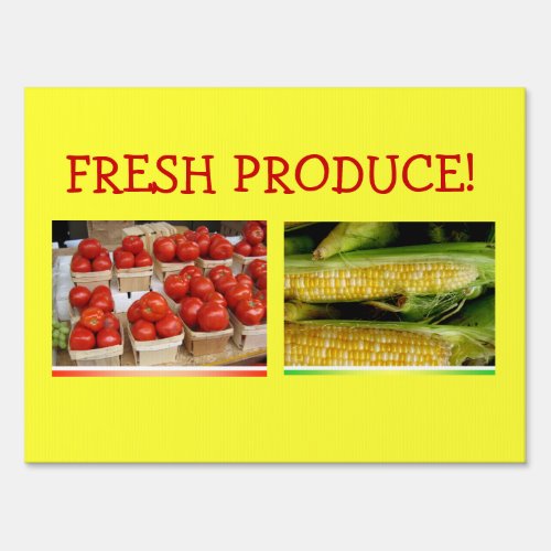 Fresh Produce Sign