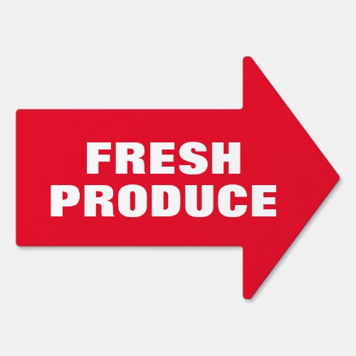 Fresh Producer arrow sign for local farmers